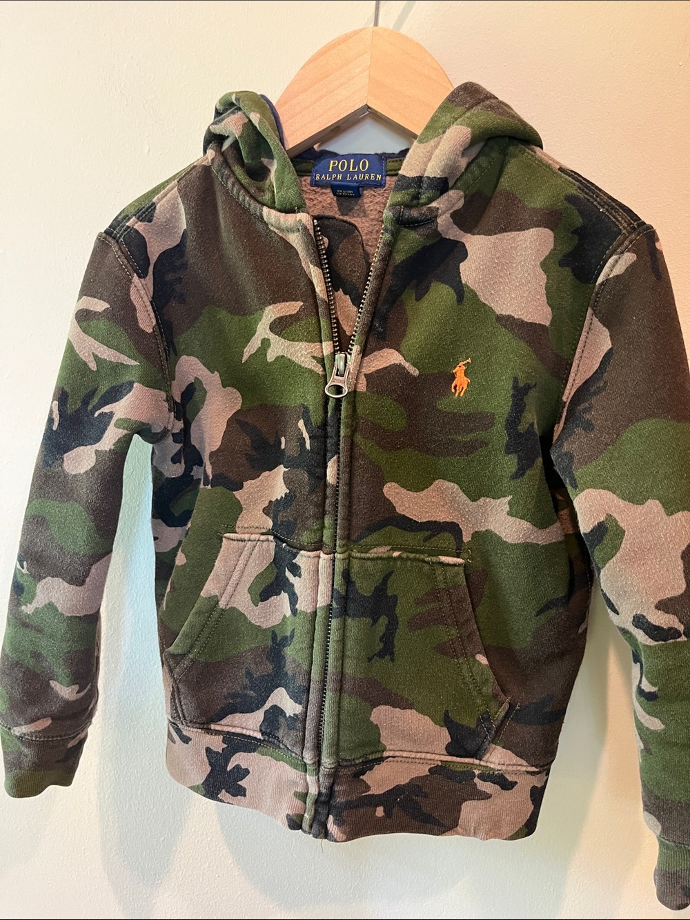 Polo by Ralph Lauren Kids Camo Zip Hoodie - Green & Brown